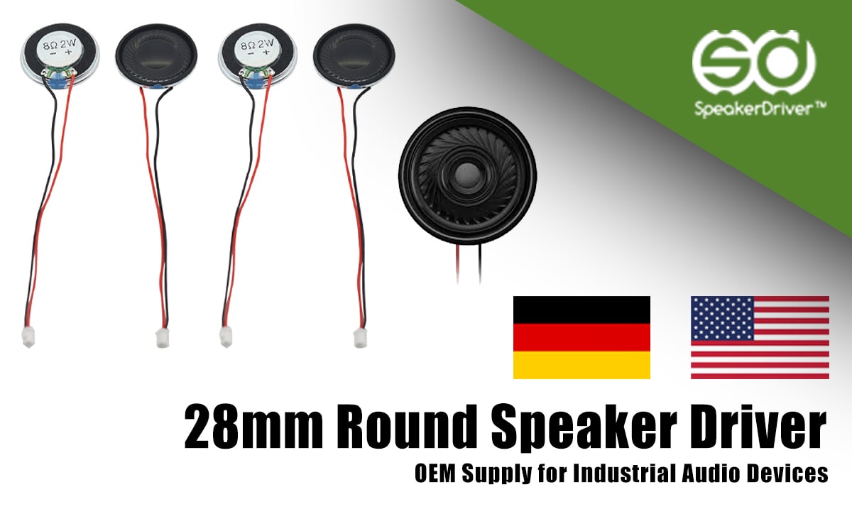 28mm Round Speaker Driver – OEM Supply for Industrial Audio Devices