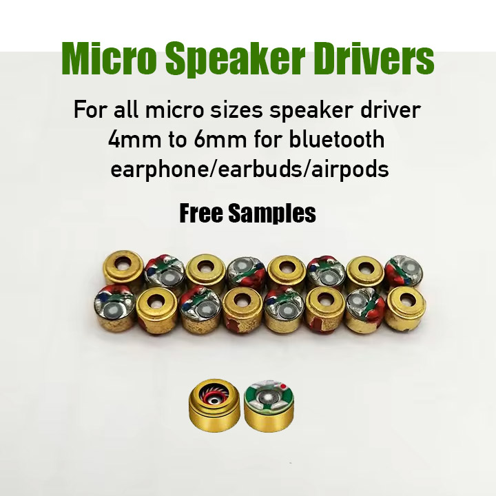 Micro and Mini speaker driver free samples