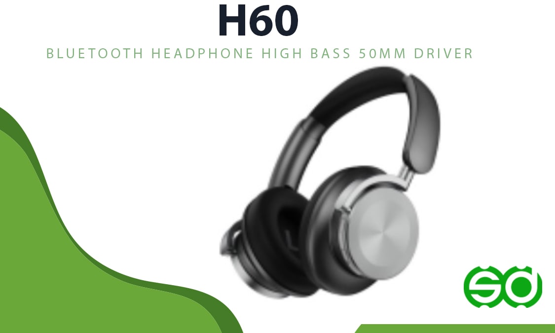 Bluetooth Headphone High bass 50mm Driver - H60