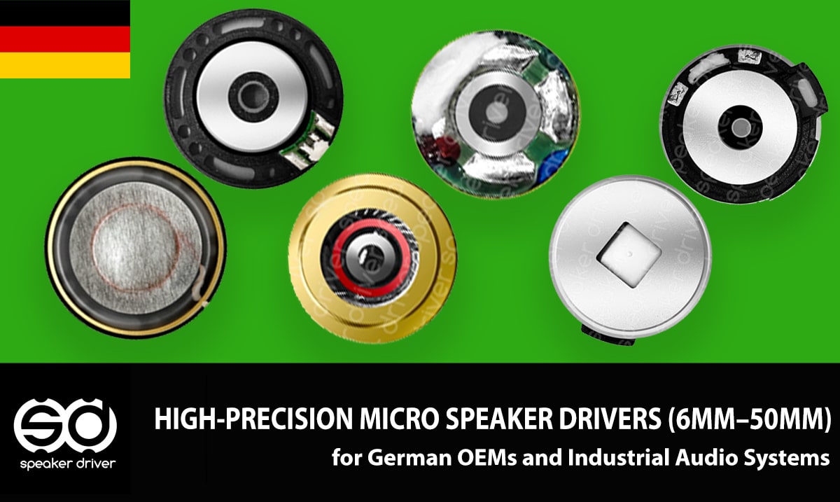 High-Precision Micro Speaker Drivers (6mm–50mm) for German OEMs and Industrial Audio Systems