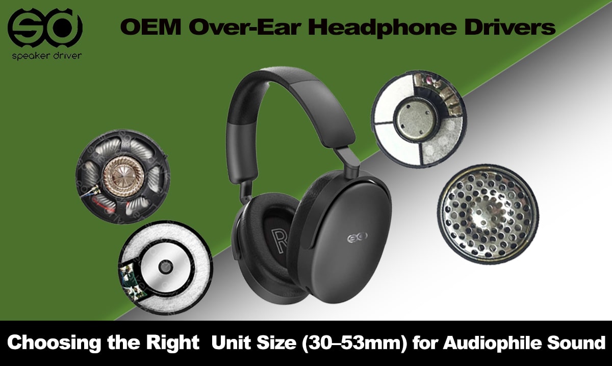 OEM Over-Ear Headphone Drivers: Choosing the Right Unit Size (30–53mm) for Audiophile Sound