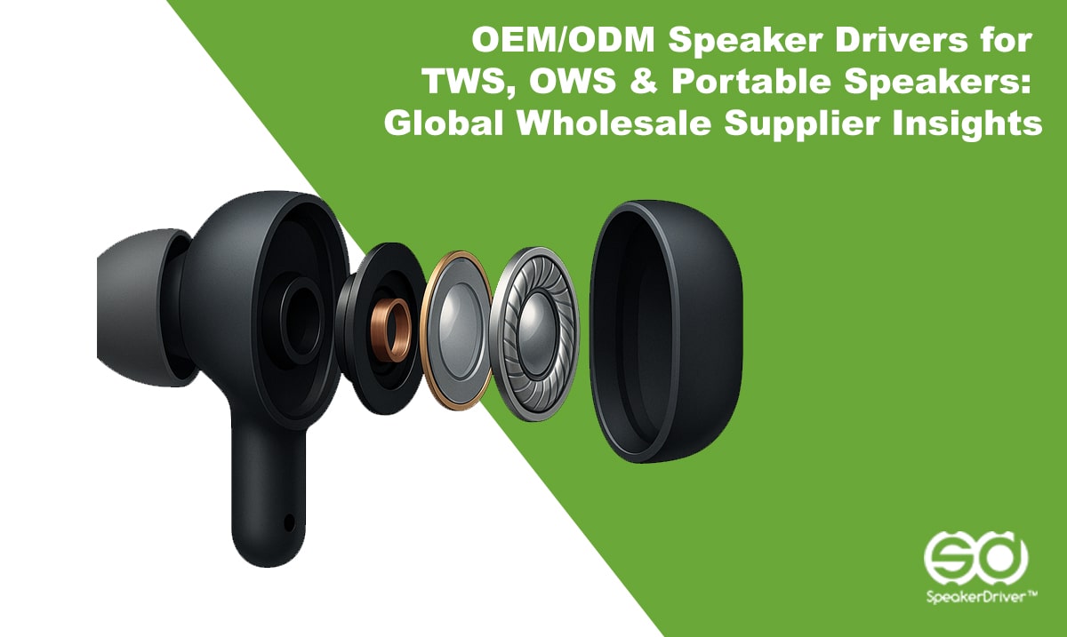 OEM/ODM Speaker Drivers for TWS, OWS & Portable Speakers: Global Wholesale Supplier Insights