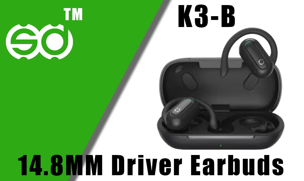 Open-Ear Bluetooth 14.8mm Driver Earbuds - K3-B