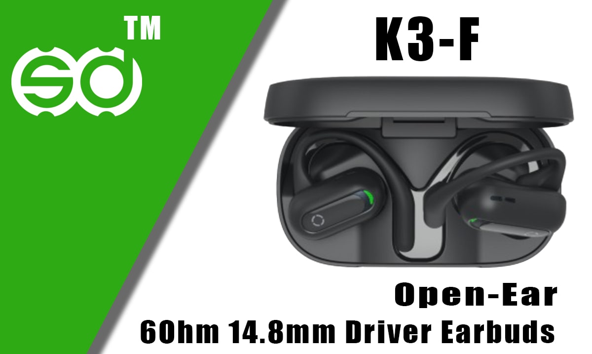 Open-Ear BT BLE  16Ohm 14.8mm Driver Earbuds - K3-F