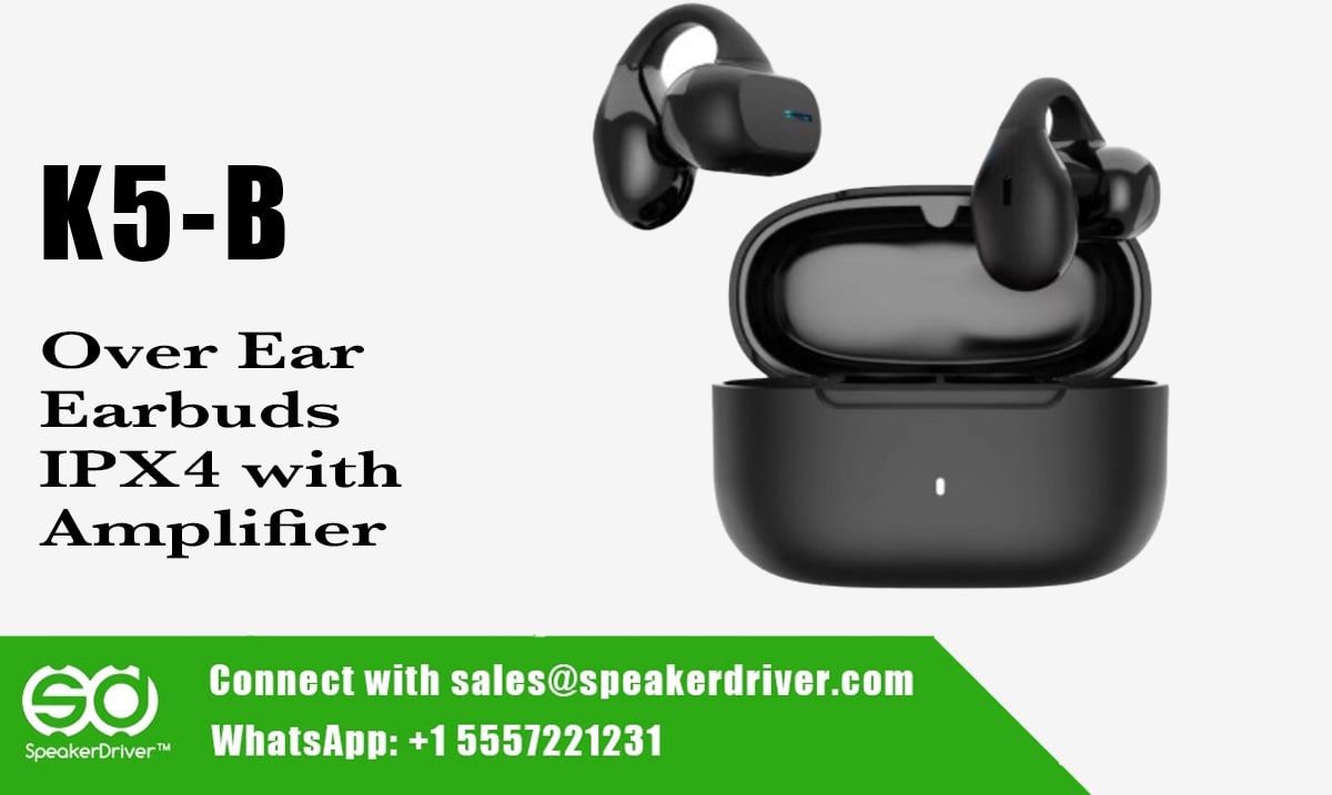 Over Ear Earbuds IPX4 with Amplifier - K5-B