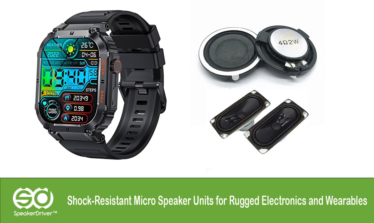 Shock-Resistant Micro Speaker Units for Rugged Electronics and Wearables