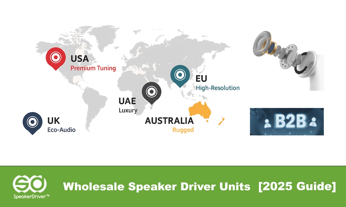 Top B2B Wholesale Speaker Driver Units for Earbuds & Headphones in USA, UK, UAE, AU & Europe [2025 Guide]