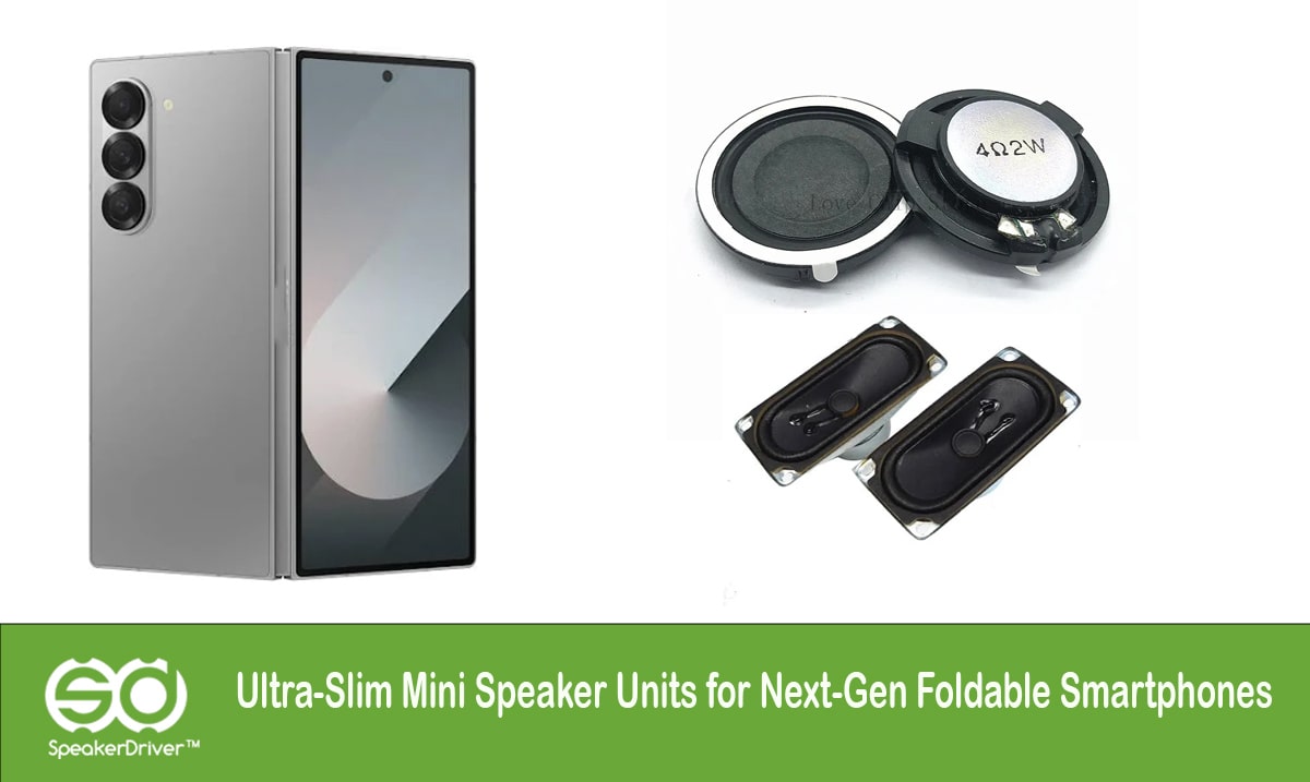 Ultra-Slim Mini Speaker Units for Next-Gen Foldable Smartphones