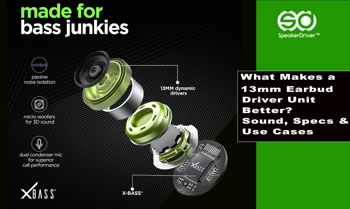What Makes a 13mm Earbud Driver Unit Better? Sound, Specs & Use Cases